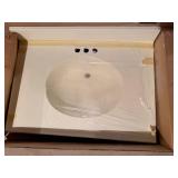 New Vanity Top With Integrated Sink & 3-hole Faucet Cutout #1