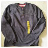 Coleman Shirt Lot of 2 Medium Plaid Button-Up & Henley Pullover