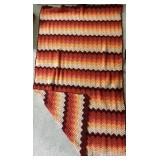 Rust Colored Blanket Set