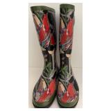 The Sak Floral Rain Boots Size 8