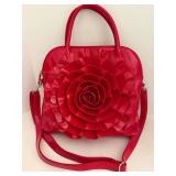 Big Buddha Santa Barbara Red Floral Handbag