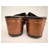 Donald J Pliner Metallic Wedge Sandals Size 8 M