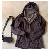 Retro Coop Hooded Jacket & Crossbody Bag Set Size S