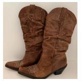 Spurs Leather Western Boots Size 7.5