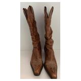 Spurs Leather Western Boots Size 7.5