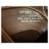 Spurs Leather Western Boots Size 7.5