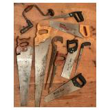 Assorted Hand Saws, Vises & Accessories Mixed Lot