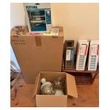 Futura Medicine Cabinet, Recess Paper Holder, Floor Diffusers & Glass Shades Mixed Lot