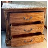 3-drawer Dresser With Granite Top