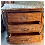 3-drawer Dresser With Granite Top
