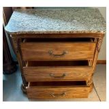 3-drawer Dresser With Granite Top