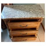 3-drawer Dresser With Granite Top