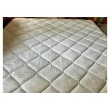 King Size Ornate Wood Bed Frame & Mattress - Lots 478, 479 and 480 are Coordinating