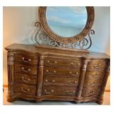 Ornate Dresser & Mirror - Lots 478, 479 and 480 are Coordinating