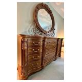 Ornate Dresser & Mirror - Lots 478, 479 and 480 are Coordinating