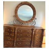 Ornate Dresser & Mirror - Lots 478, 479 and 480 are Coordinating