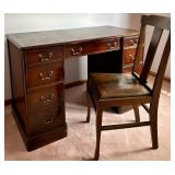 Wood Writing Desk & Chair Set