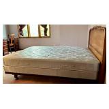 Stearns & Foster Full Size Bed Frame & Mattress