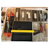 Tile Cutting Saw & Assorted Tile Tools Mixed Lot