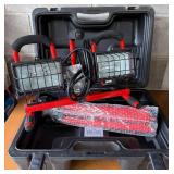 Commercial Electric Twin Head Halogen Work Light Kit