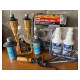 Tiki Torch Fuel, Grill Cover & Grill Cleaners Mixed Lot