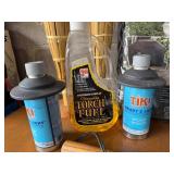 Tiki Torch Fuel, Grill Cover & Grill Cleaners Mixed Lot