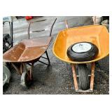 Wheelbarrows With New Tire (Lot of 2)
