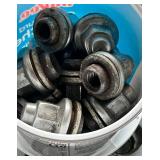 Set of 4 Silver 5-spoke Alloy Wheels With Lug Nuts