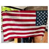Range Master Gas Grill Cover, Straw Hat, American Flag & Wicker Basket Mixed Lot