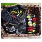 Mixed Sports Gear Lot With Bauer Skates, Horseshoes & Basketballs
