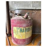 Vintage Farm Oil Cans & Metal Tub Mixed Lot