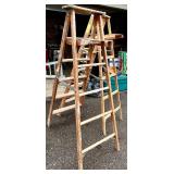 Wooden Step Ladders (Lot of 2)