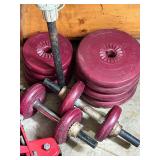 Weight Plates & Bar Mixed Lot