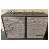 Vintage General Electric Thunderbird Radio With Speakers