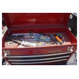 Craftsman 3 Drawer Tool Box With Top Storage and Assorted Tools