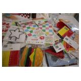 Mixed BBQ and party decorations...