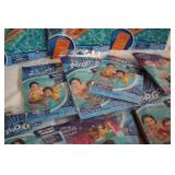 Pool loungers and inflatable arm ba...