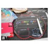 Pool floats, photo props, cups, nap...