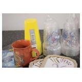 Pool floats, photo props, cups, nap...