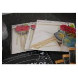 Pool floats, photo props, cups, nap...