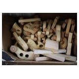 Wooden cars and trucks...