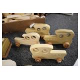 Wooden cars and trucks...