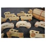 Wooden cars and trucks...