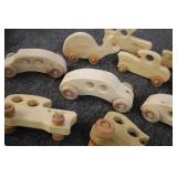 Wooden cars and trucks...