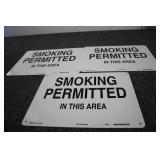 Smoking Permitted In This Area Sign...