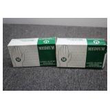 2-100ct boxes of medium latex glove...