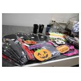Halloween wall hangings, costumes c...