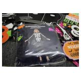 Halloween wall hangings, costumes c...