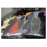 Halloween wall hangings, costumes c...