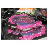 Halloween wall hangings, costumes c...